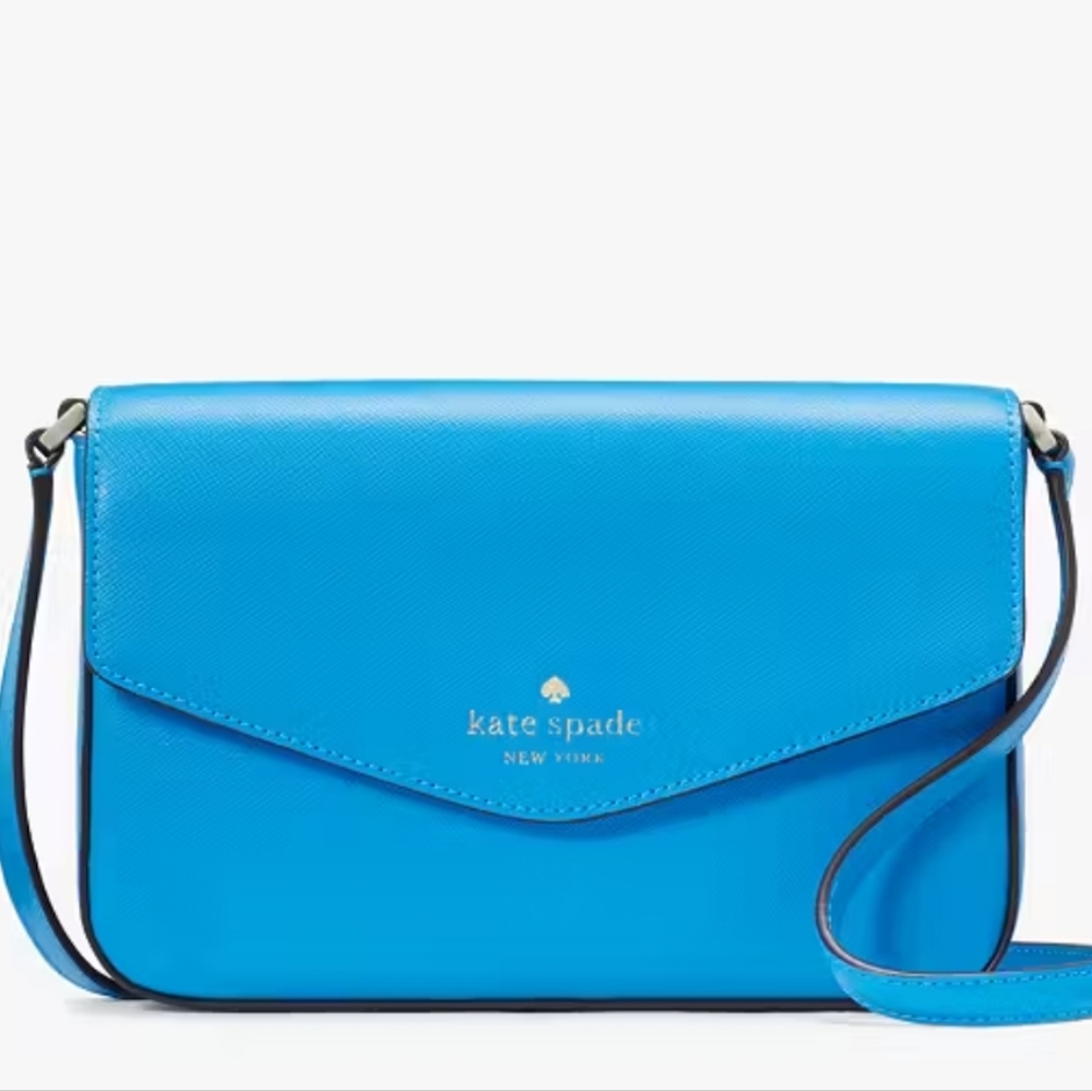 Kate Spade Sadie Envelope Crossbody Oasis Blue NWT